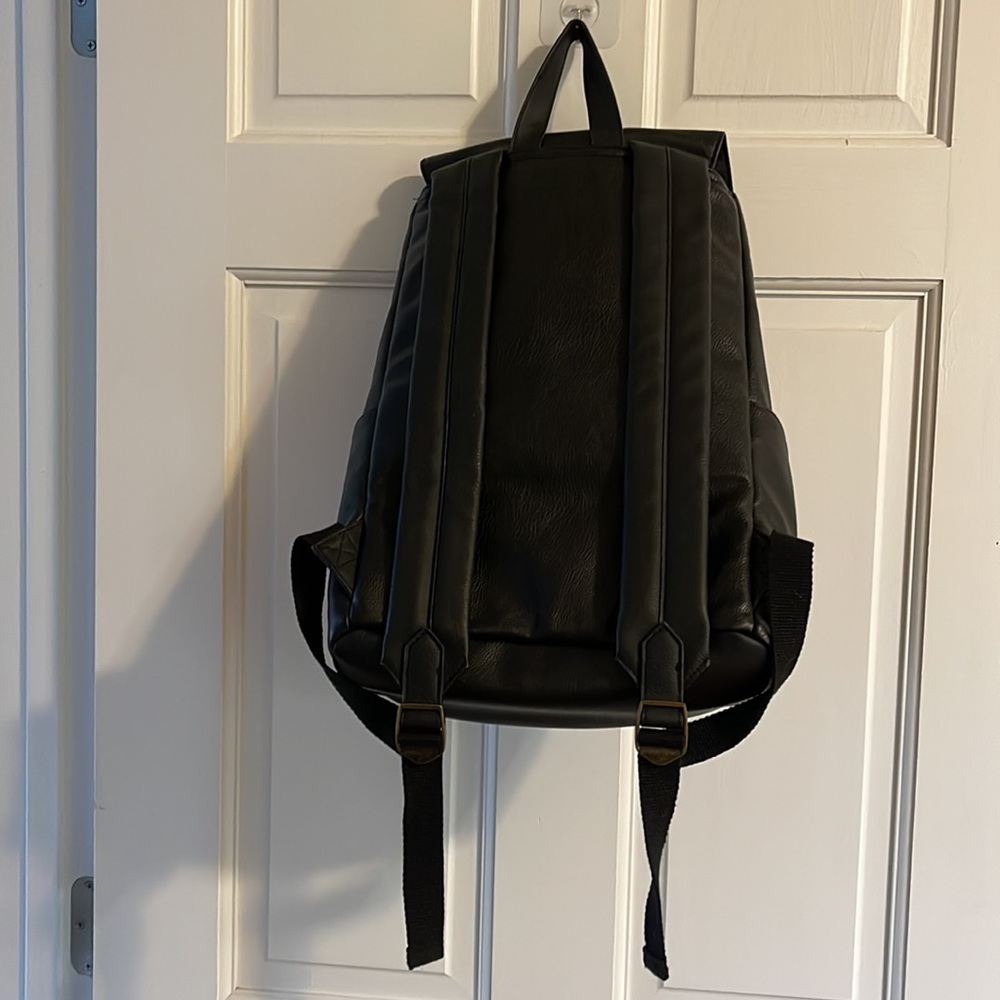 Universal Thread Black Leather Backpack - image 5